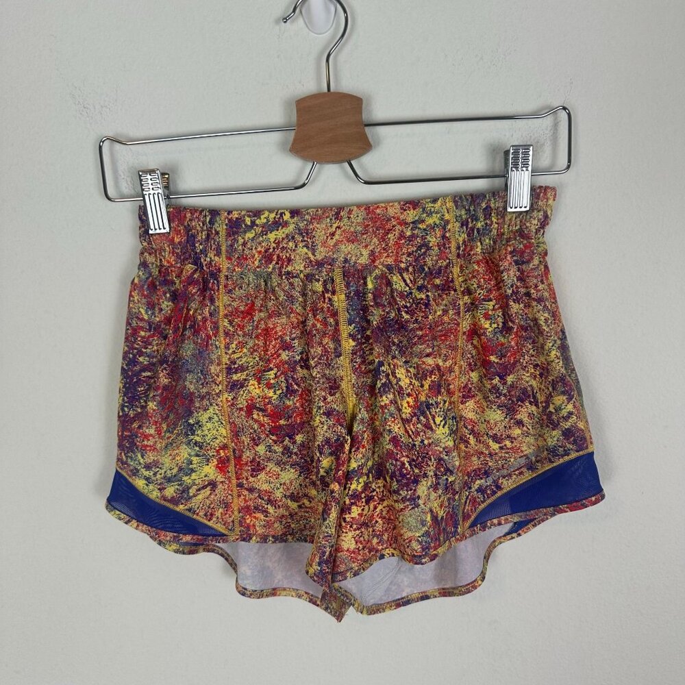 Lululemon Seawheeze Hotty Hot Shorts 6 4" Tall Woodland Sprint Athletic